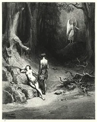 Illustration für Miltons Paradise Lost, Buch XII, Zeile 645